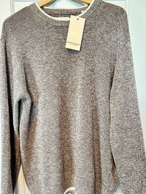 Scotch & Soda Brown Heather Oatmeal Crewneck Sweater